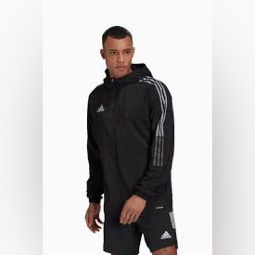 Adidas Unisex Full-Zip Hooded Jacket – Size XXL (Fits XL Too!)